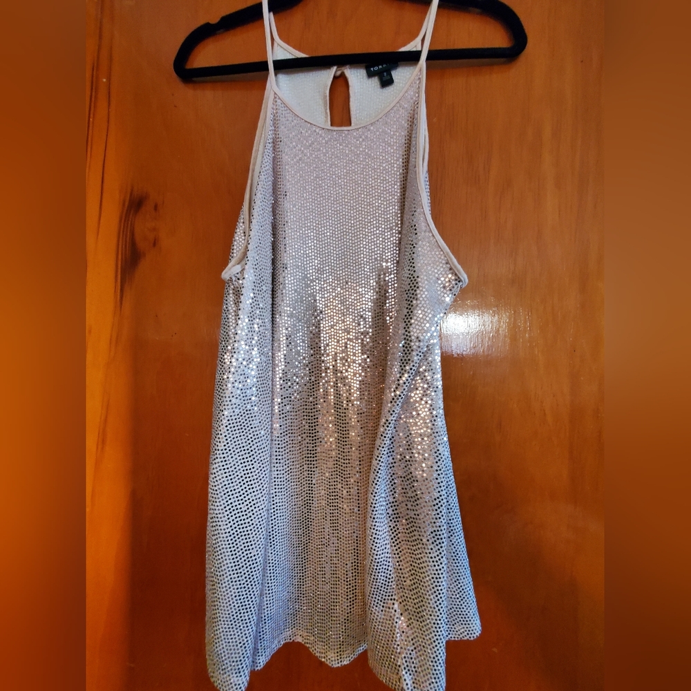 Gold sparkly tank